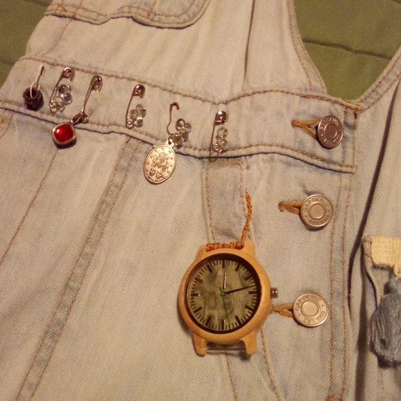 Handmade Gap overalls bohemian hobo bag - Picture 2 of 13